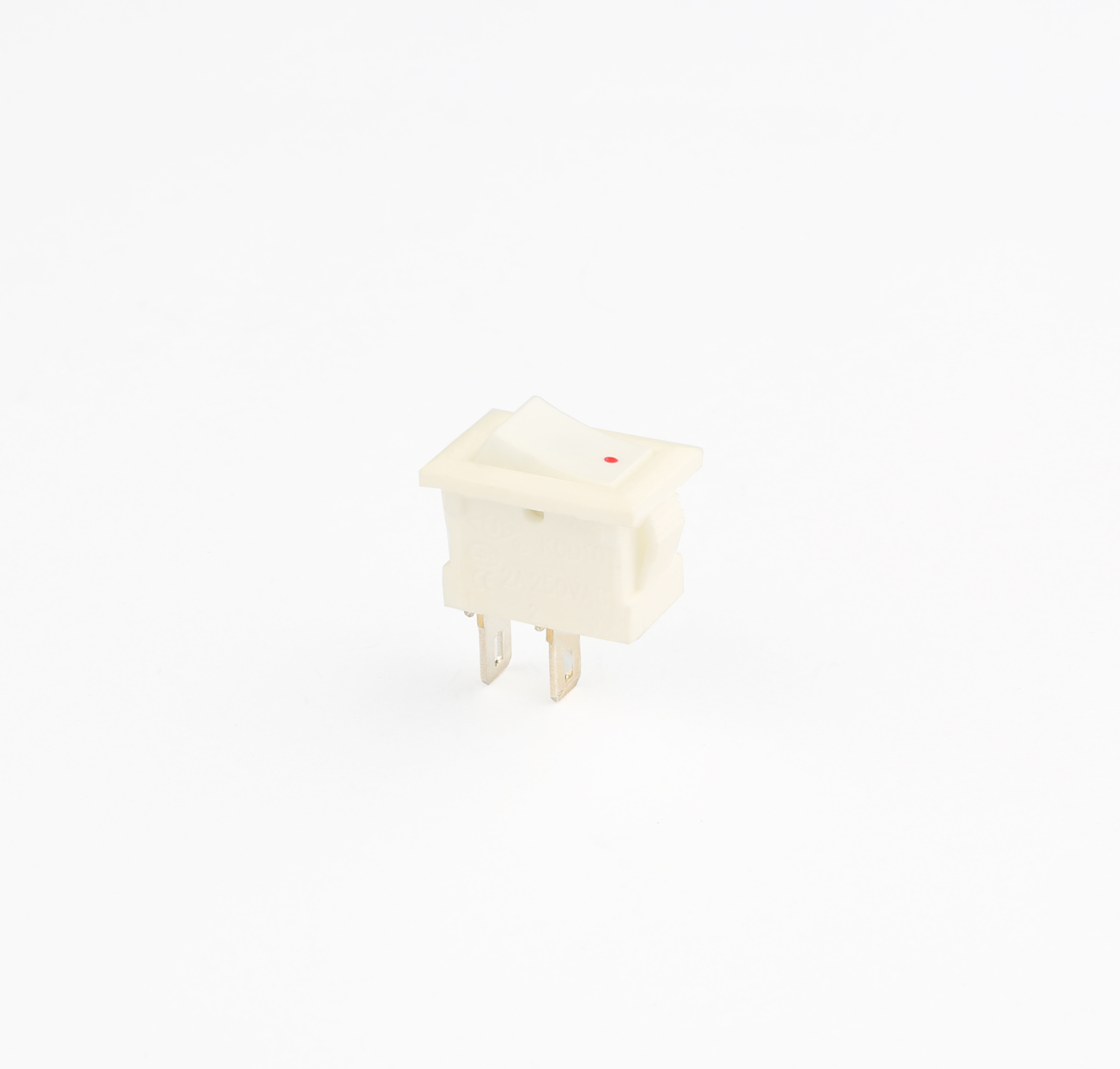 KCD10全白2脚船型开关